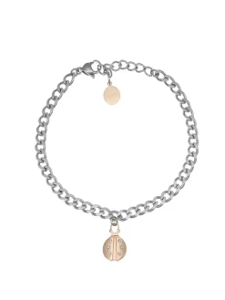 ACCIAIO Bracciale catena con coccinella