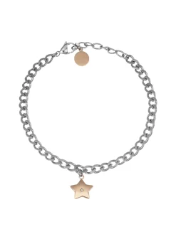 ACCIAIO Bracciale catena con stella