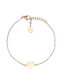ACCIAIO Bracciale con charm cuore
