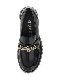 ALMER Mocassini catena e logo strass