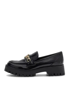 ALMER Mocassini catena e logo strass