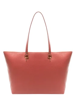 ALPHA Borsa shopping in pelle martellata