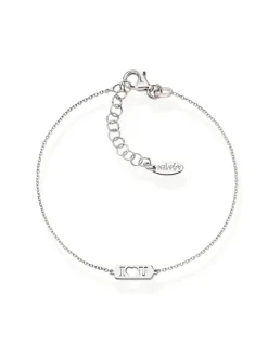 AMORE Bracciale targhetta I <3 U