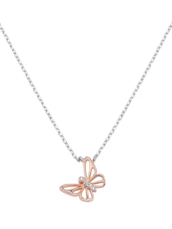 ANIMALIER LUXURY Collana con farfalla e zirconi