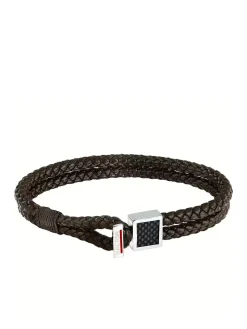 BANDY Bracciale uomo in pelle intrecciata