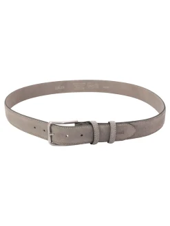 BASIC Cintura in pelle, con logo impresso