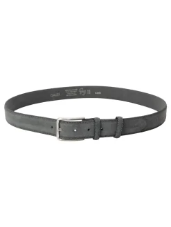 BASIC Cintura in pelle, con logo impresso