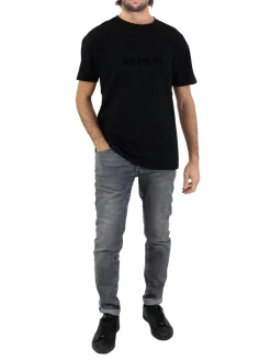 BASIC FLOCK T-shirt in cotone con logo