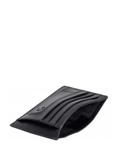 BLACK SQUARE Portacard piatto in pelle