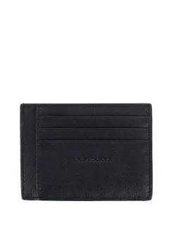 BLACK SQUARE Portacard piatto in pelle