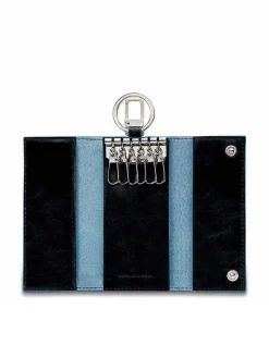BLUE SQUARE Astuccio portachiavi in pelle
