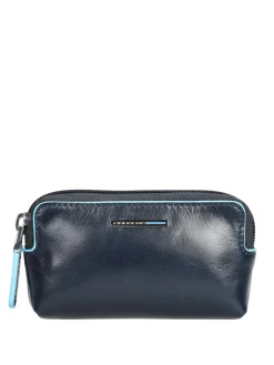 BLUE SQUARE Astuccio portachiavi in pelle