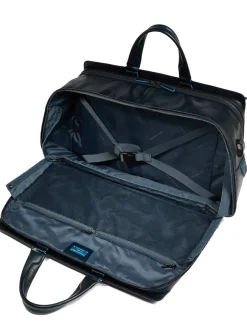 BLUE SQUARE Borsone in pelle