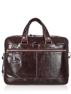 BLUE SQUARE Cartella in pelle porta PC 14
