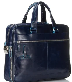 BLUE SQUARE Cartella in pelle porta PC 14"