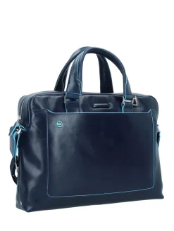 BLUE SQUARE Cartella in pelle, porta PC 14"