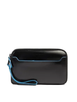 BLUE SQUARE Pochette da uomo in pelle