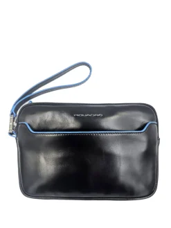 BLUE SQUARE Pochette Portacard in pelle