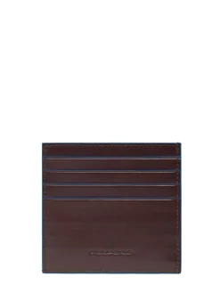 BLUE SQUARE Portacard in pelle