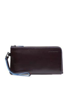 BLUE SQUARE Portacarte pochette uomo in pelle