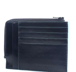 BLUE SQUARE Portafoglio in pelle con RFID