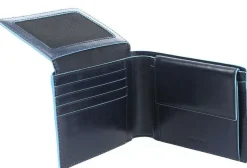 BLUE SQUARE Portafoglio in pelle con flap