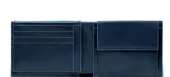 BLUE SQUARE Portafoglio in pelle con flap