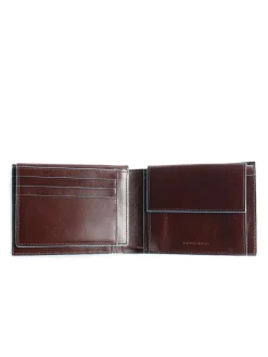 BLUE SQUARE Portafoglio in pelle con flap