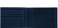 BLUE SQUARE Portafoglio in pelle con RFID