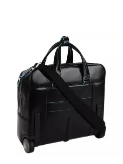 BLUE SQUARE Trolley pilota in pelle, porta PC 15.6"