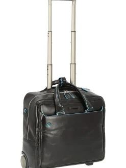 BLUE SQUARE Trolley pilota in pelle, porta PC 15.6"