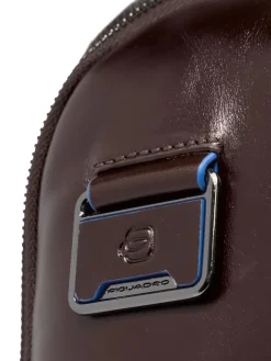 BLUE SQUARE Zaino fast-check in pelle, porta pc 14