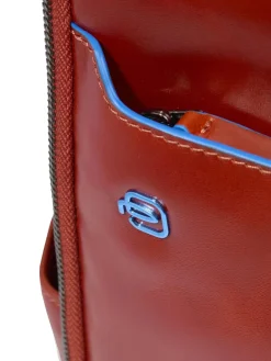 BLUE SQUARE Zaino fast-check in pelle, porta pc 14