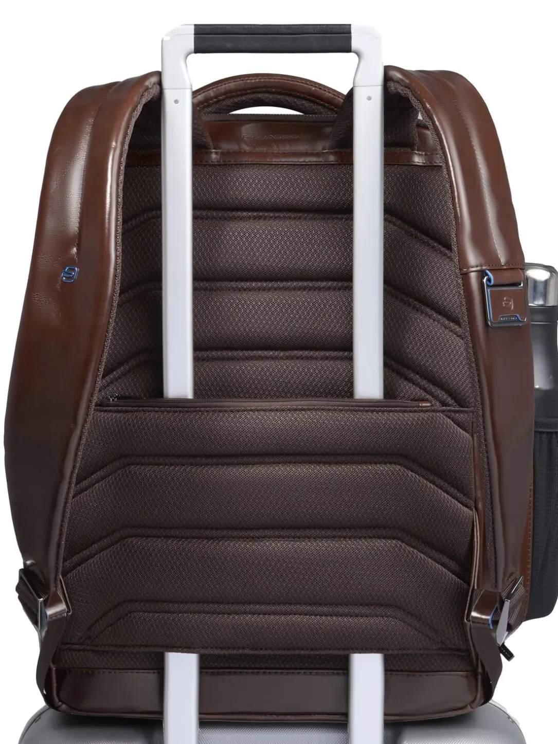 BLUE SQUARE Zaino in pelle fast-check porta pc 15,6"