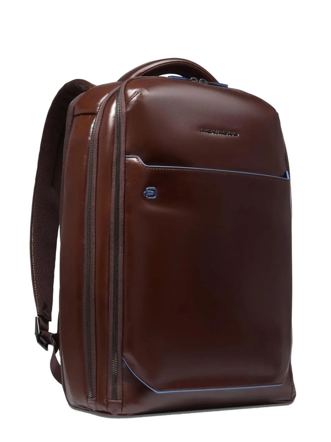BLUE SQUARE Zaino in pelle fast-check porta pc 15,6"