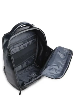 BLUE SQUARE Zaino in pelle, porta pc 14"