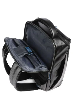 BLUE SQUARE Zaino in pelle, porta pc 14"