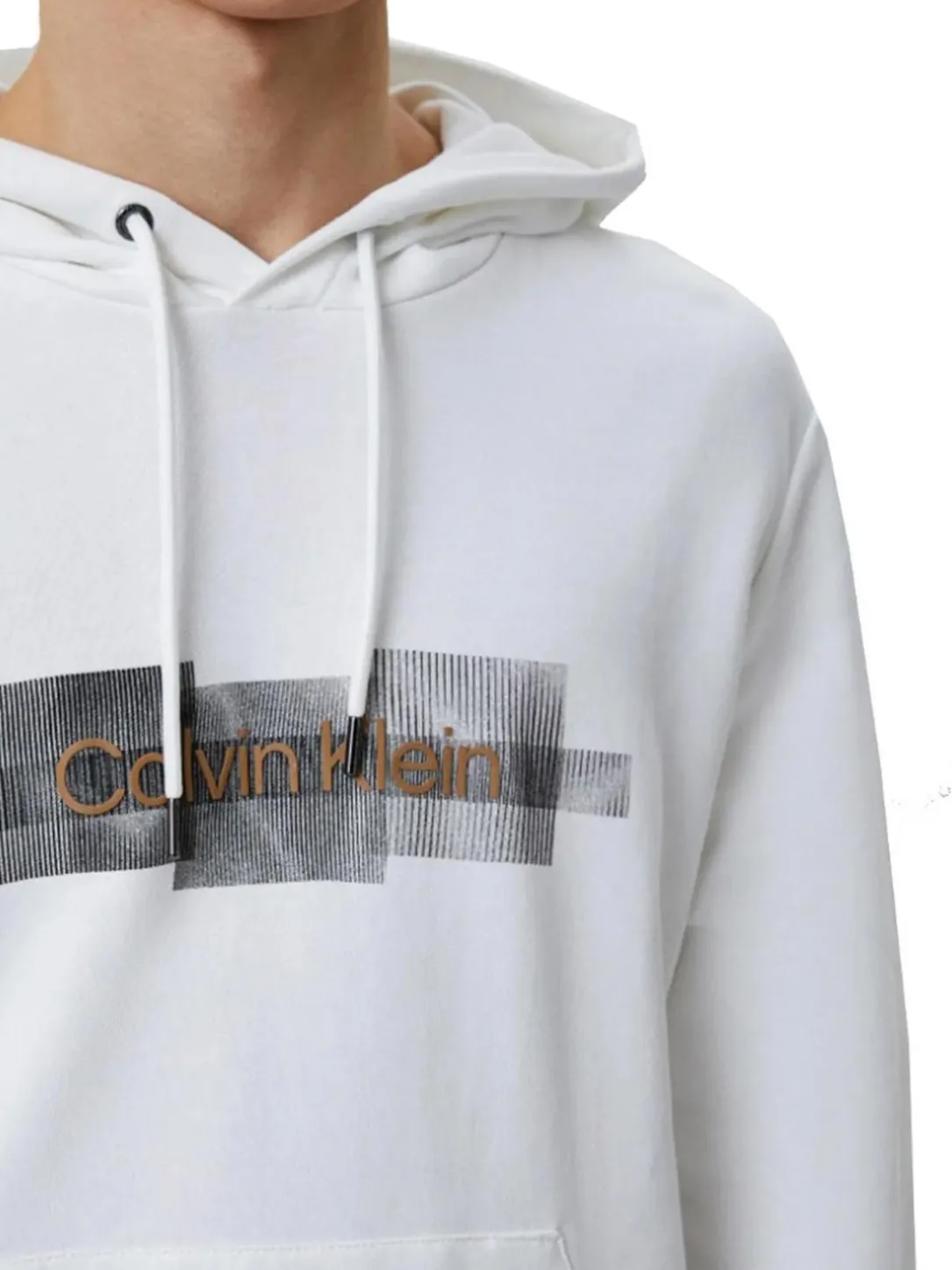 BOX STRIPED LOGO Felpa con cappuccio
