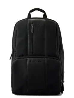 BRIEF ECOLOGICA TECH Zaino tessuto riciclato con placca USB, porta pc 15.6