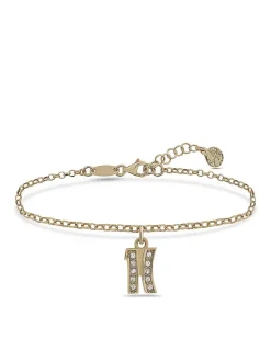 BROADWAY Bracciale con charm logo e zirconi