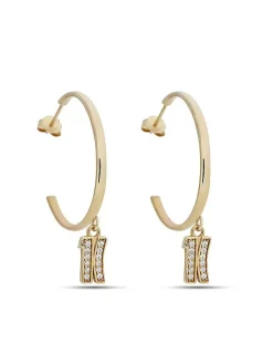 BROADWAY Orecchini cerchio con pendente