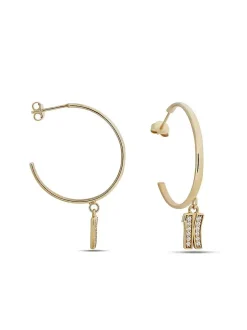 BROADWAY Orecchini cerchio con pendente