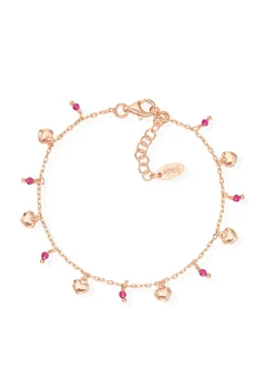 CANDY CHARM Bracciale in argento con cuoricini