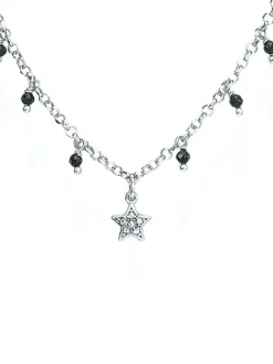 CANDY CHARM Collana in argento con stella e ciondoli