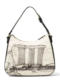 CARTOLINE SINGAPORE Borsa hobo con tracolla