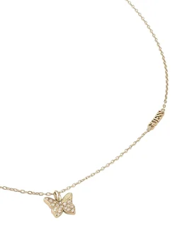 CHRYSALIS Collana, charm con cristalli, motivo farfalla