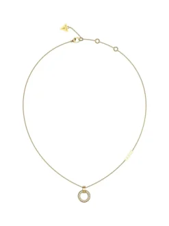 CIRCLE LIGHTS Collana con cerchio e cristalli