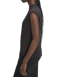 CK Camicia blusa a manica corta in viscosa