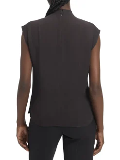 CK Camicia blusa a manica corta in viscosa