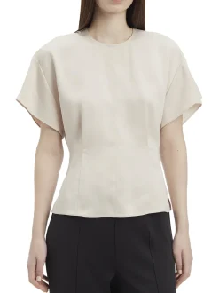 CK Camicia in raso a maniche corte
